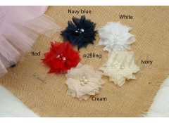 Square petals Crinkle Chiffon, Small (6cm), Pack of 3